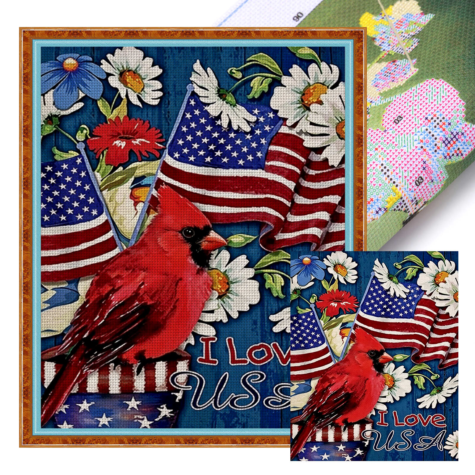 Art And Craft Independence Day - Independence Day Full 11CT 3 Strands
