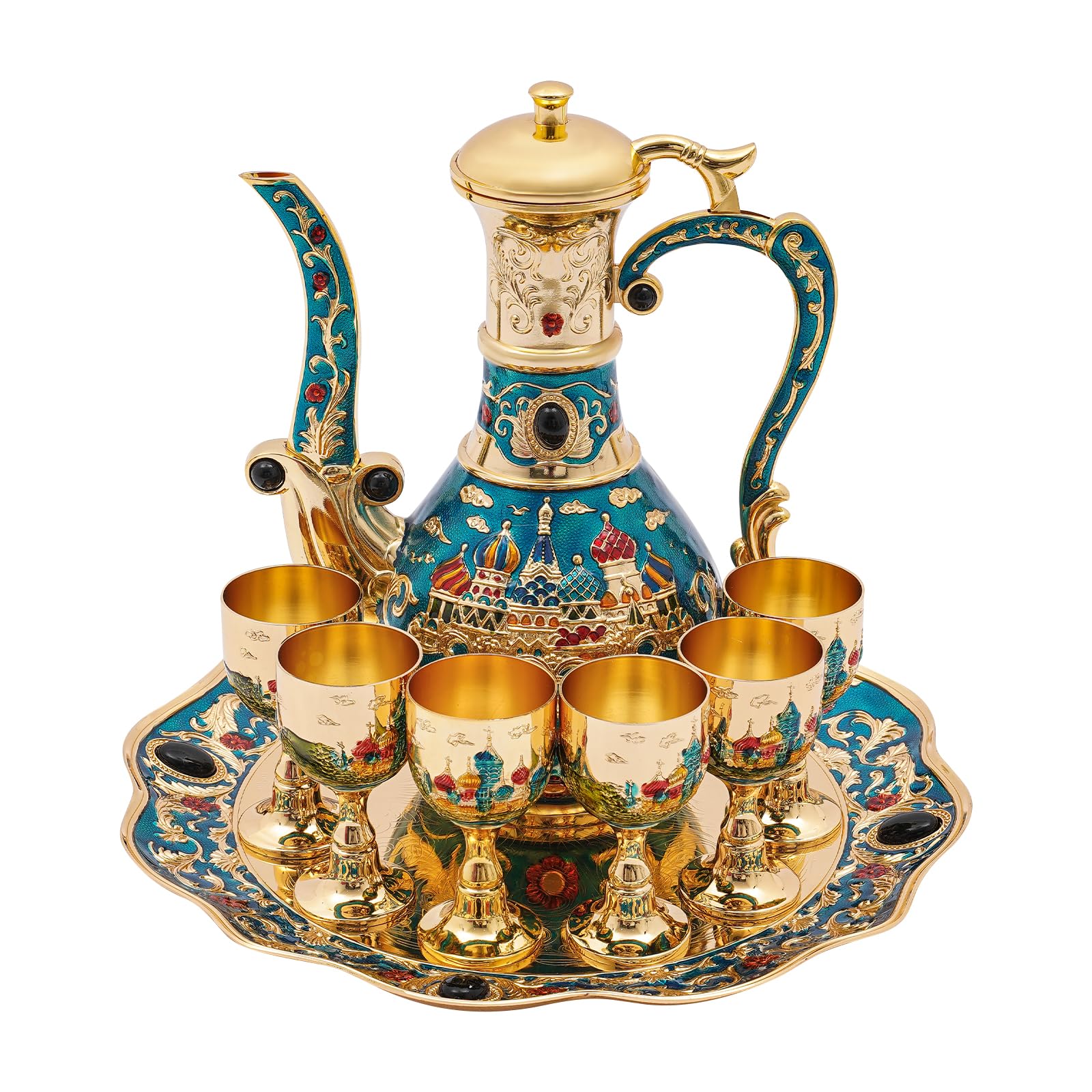 Art Craft Cup - Vintage Turkish Coffee Pot Set, Vintage