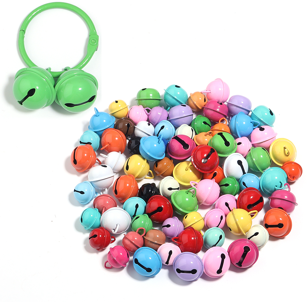 Art Craft Accessories - 30pcs/lot 14/17/22mm Mix Color Metal Jingle