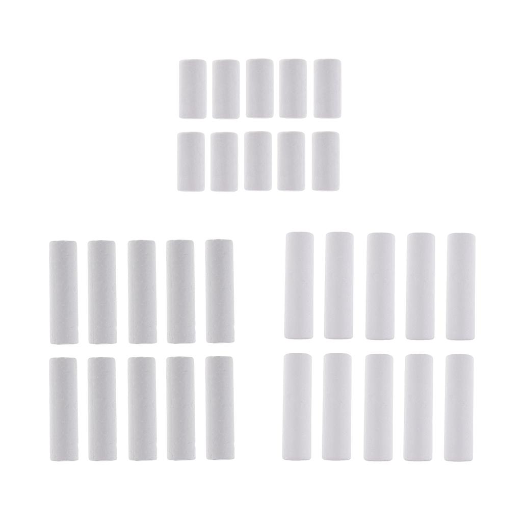 Art Craft Toddler - 10 Pieces Blank White Cylinder Shape