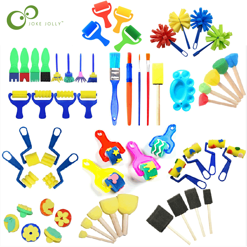 Art Craft Toddler - Children Toddler Sponge Stamp Brush Kits