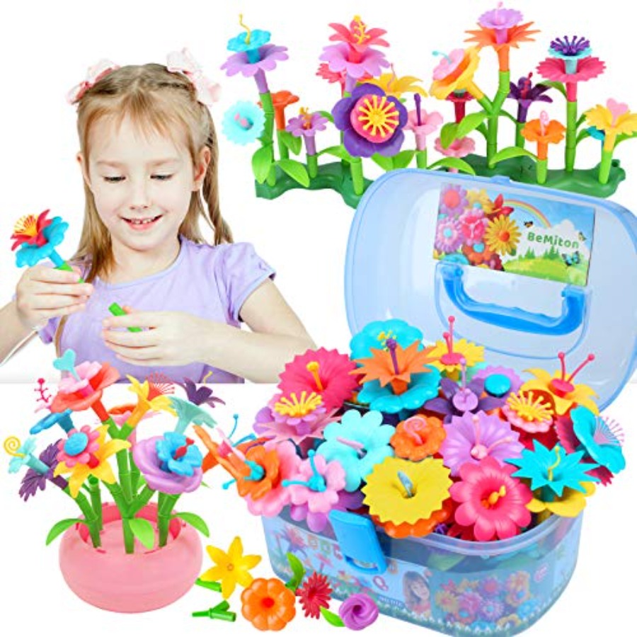Art Craft For 3 Year Old - Flower Building Toy Set for Girls