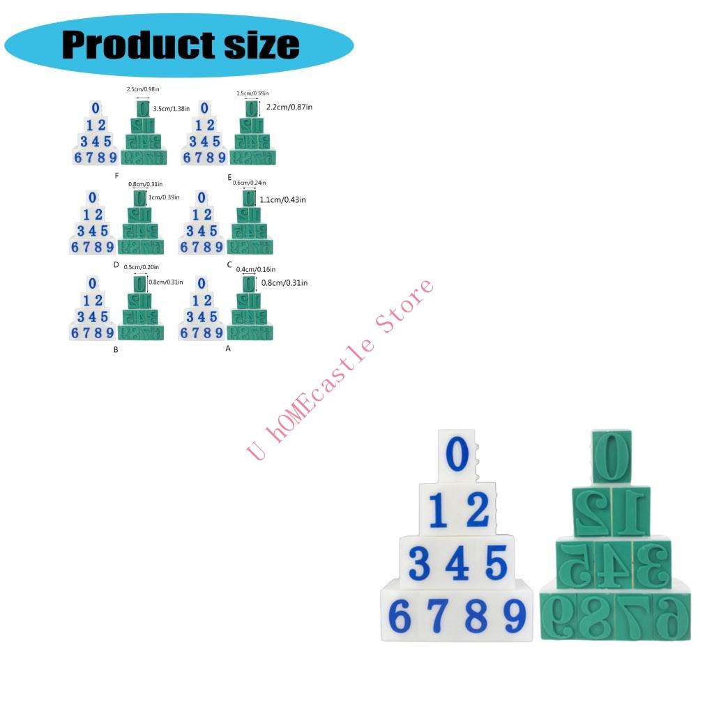 Art Craft Description - 63HF Set of 10 Number Stamp