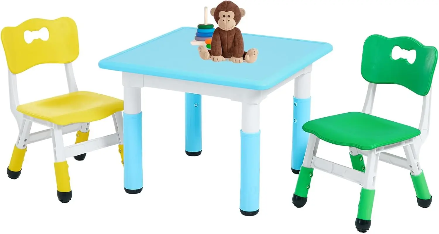 Art Craft Toddler - Kids Table and 2 Chairs Set,
