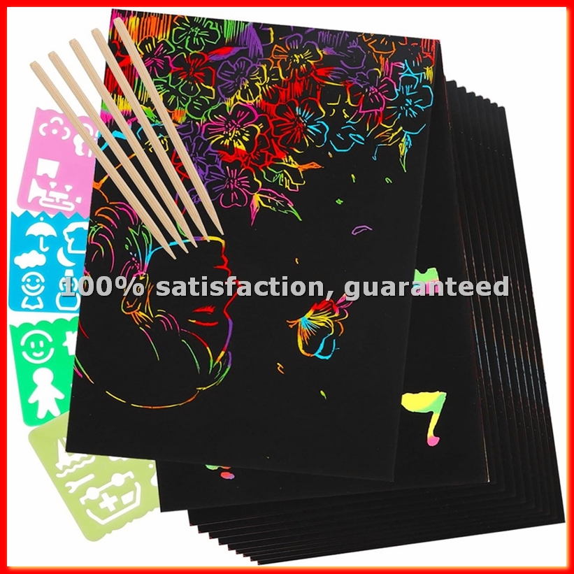 Art Craft And - Scratch Paper Art Set, Black Crafts
