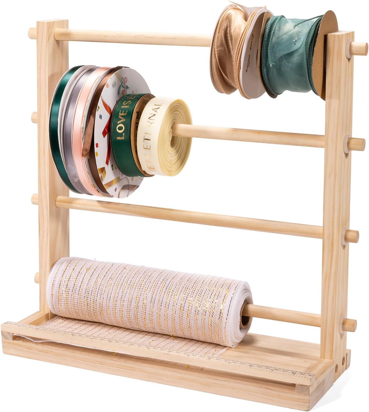 Washi Tape Rolls - Ribbon Storage Rack Spool Holder Organizer