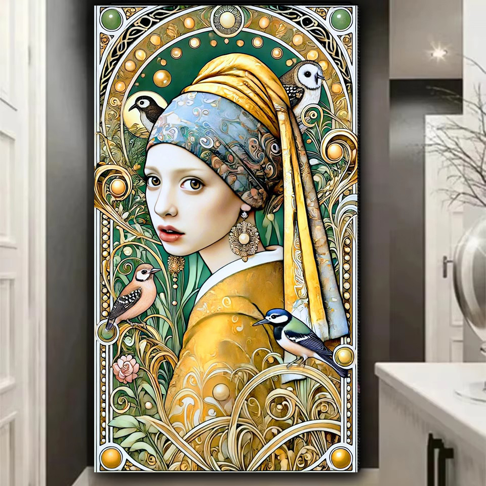 Art Craft Easy With Paper - Amazing Pearl Woman 5D DIY Full