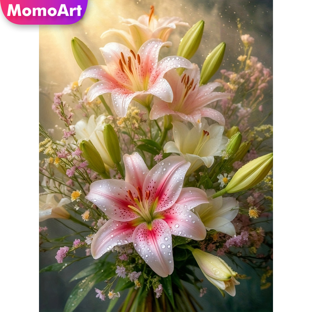 Art Craft Toddler - Momoart New Arrival Diamond Mosaic Lily
