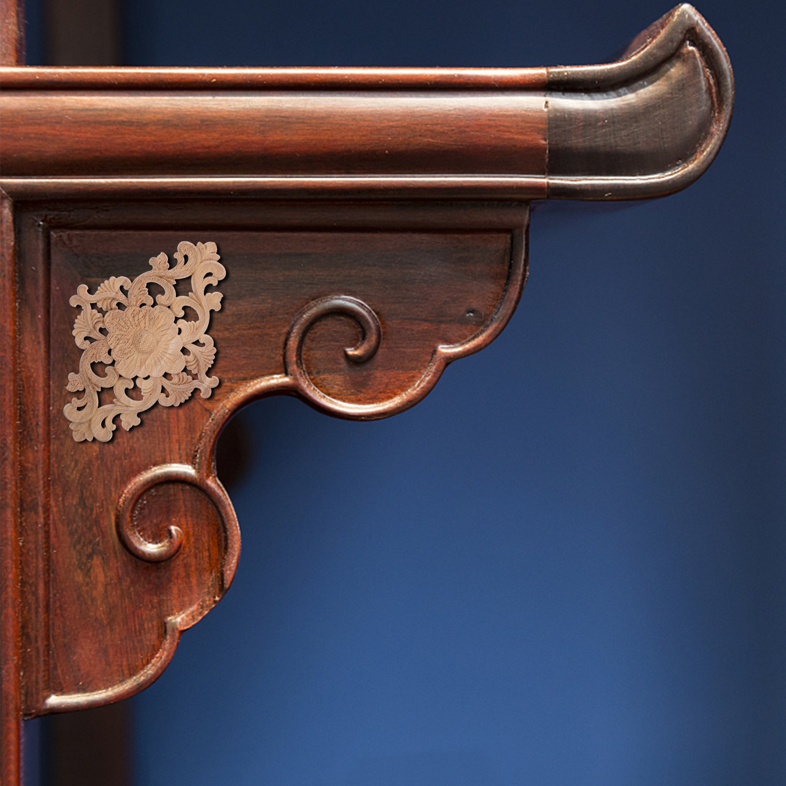Artwork Craft - 1Pcs Premium Solid Wood Carved Onlay