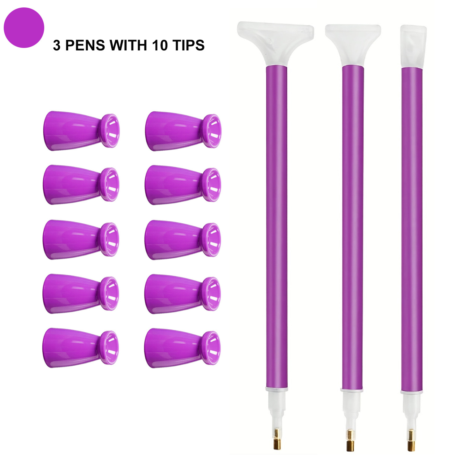 Art Craft Tools - 10 Silicone Tips & 3 Pens