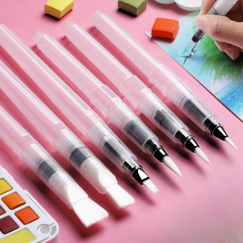 Art Craft For 3 Year Old - 3/7pcs Watercolor Brush Pens Water Storage