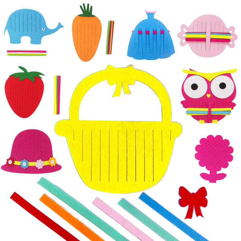 Art Craft Toddler - Children Handmade Weaving Toys Non-woven Weaving