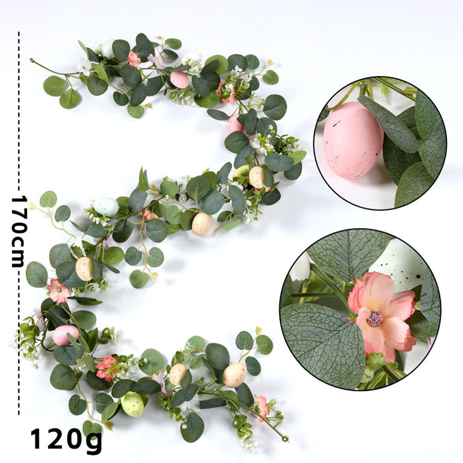 Art Craft Rose - Easter Garland Artificial Eucalyptus Vine Fake