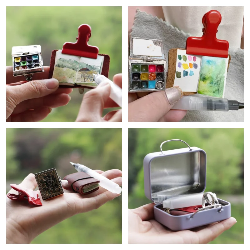 Gouache Paint Set - Ultra Mini Travel Watercolor Pigment Painting