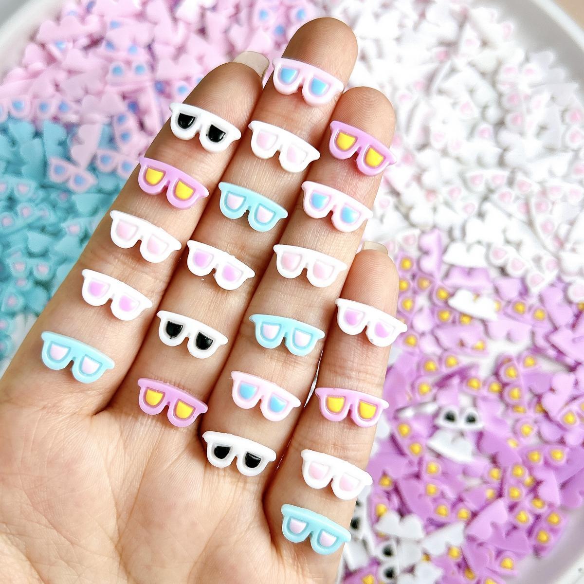 Art And Craft Sunglasses - Double Colors Adorable Glasses Resin Nail
