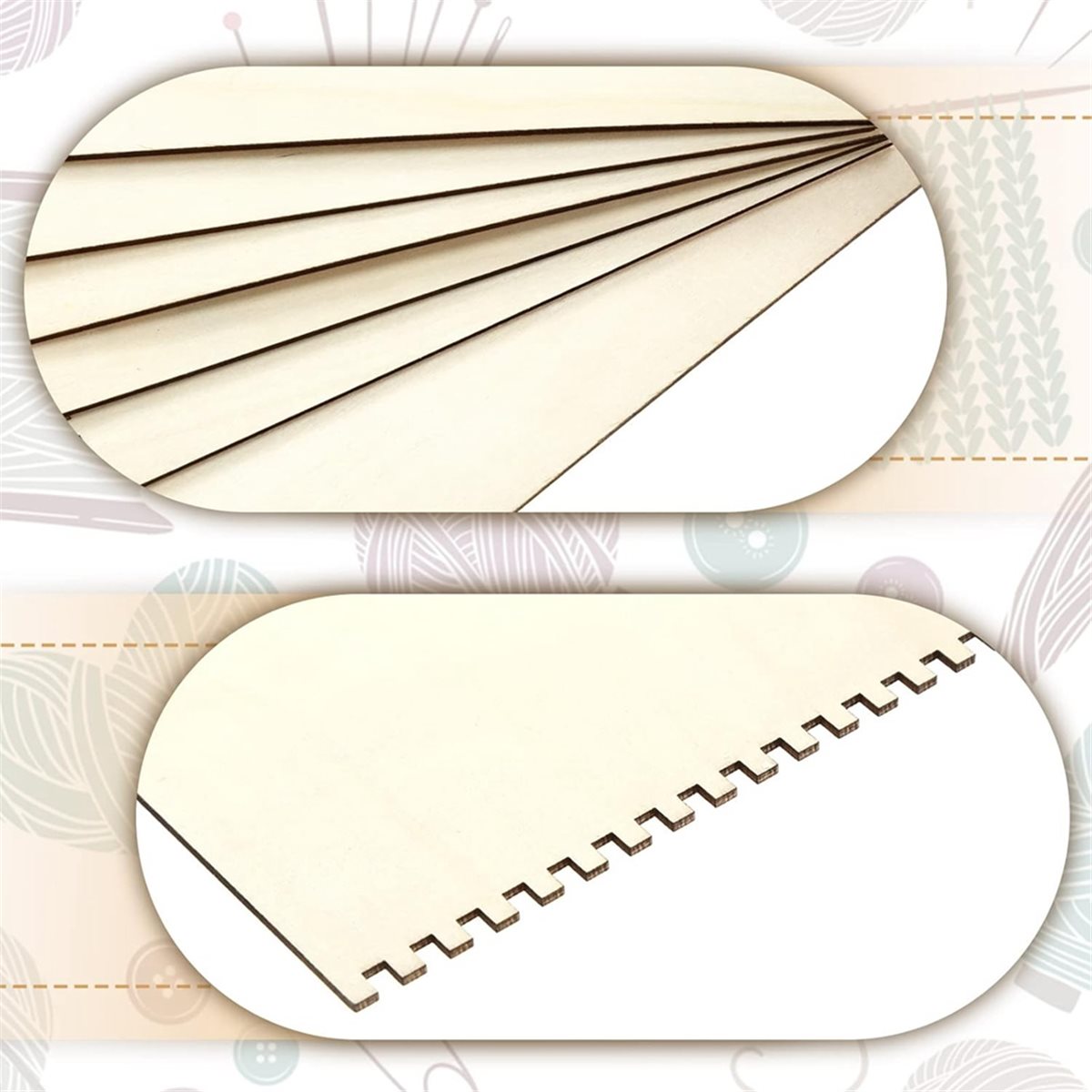18 Pcs Beginners Wooden Notche - Art Craft Tools 评论和价格