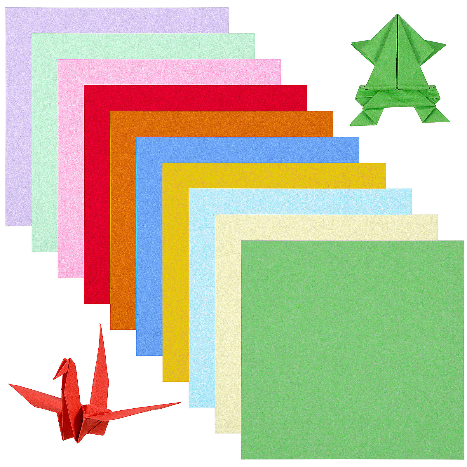 100 Sheets Colorful Square Ori - Art Craft Easy With Paper 评论和价格