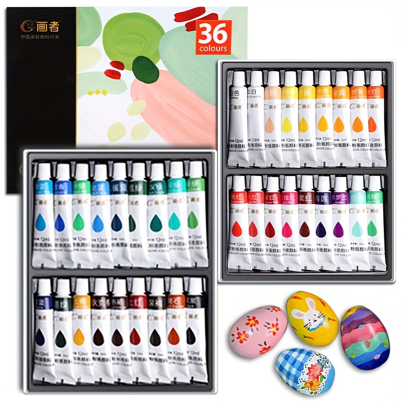 Gouache Paint Set 36 Colors 12 - Gouache Paint Set 评论和价格
