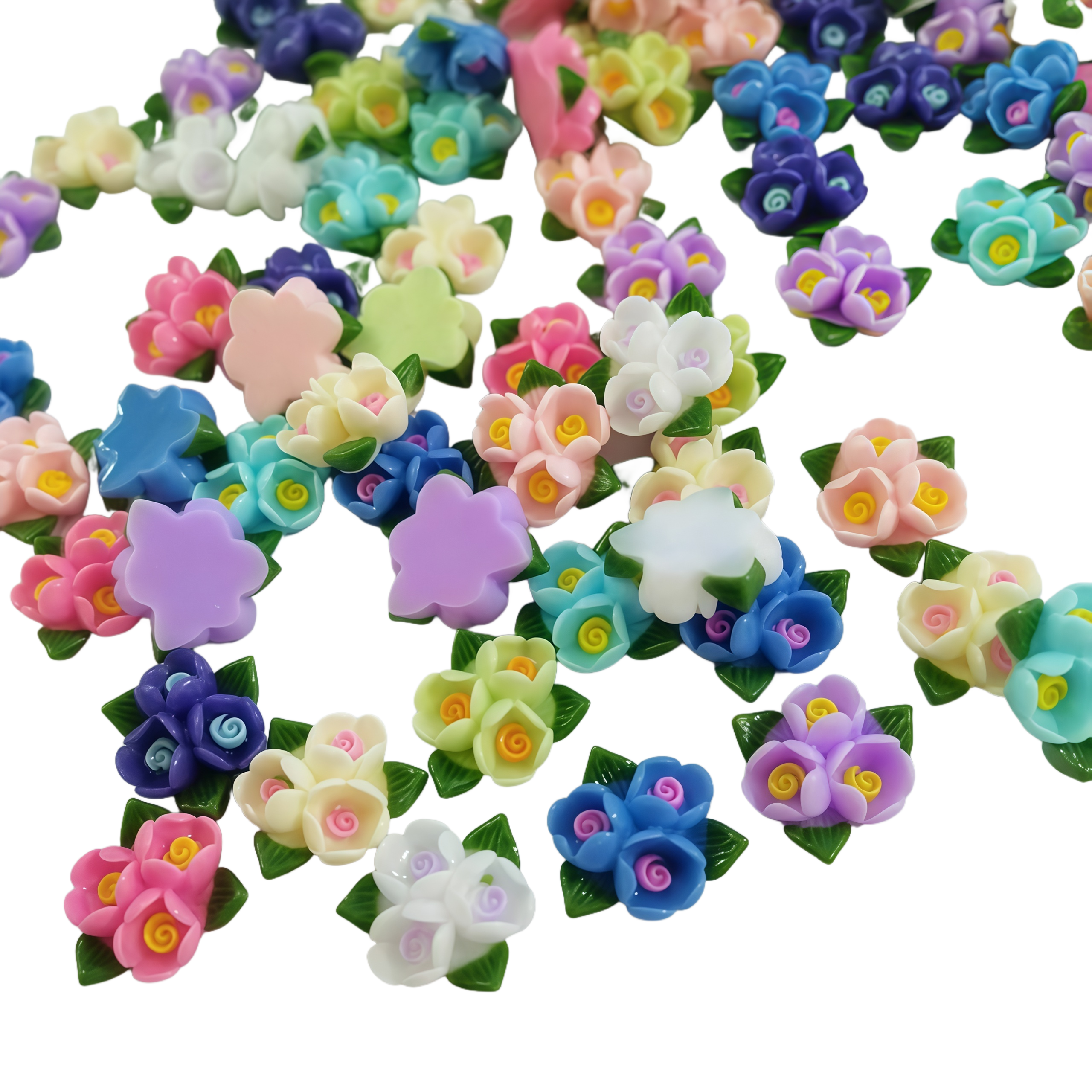 20/50pcs Mixed Resin Mini Colo - Art Craft Rose 评论和价格