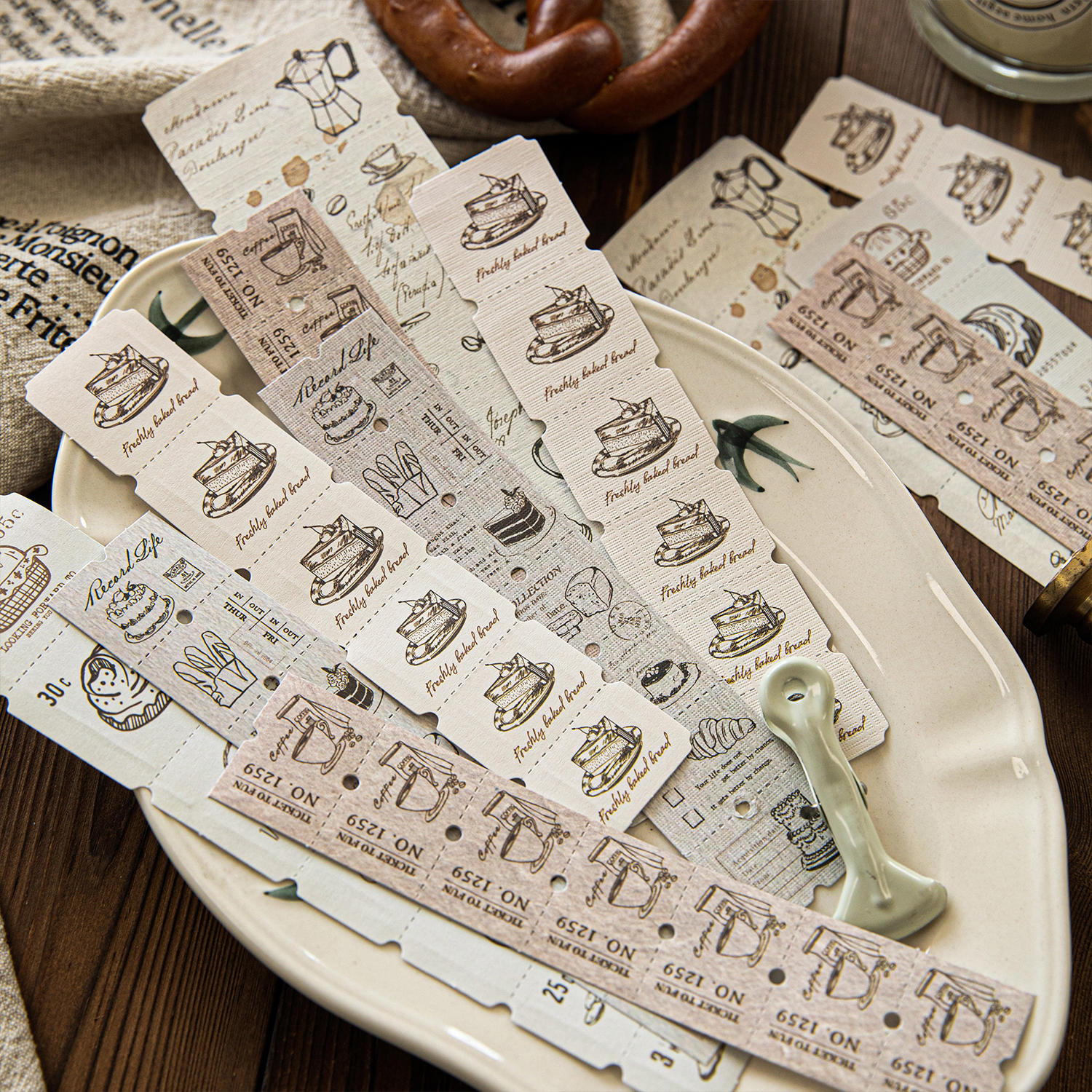 10pcs Retro Label Strip Sticke - Art Craft For 3 Year Old 评论和价格
