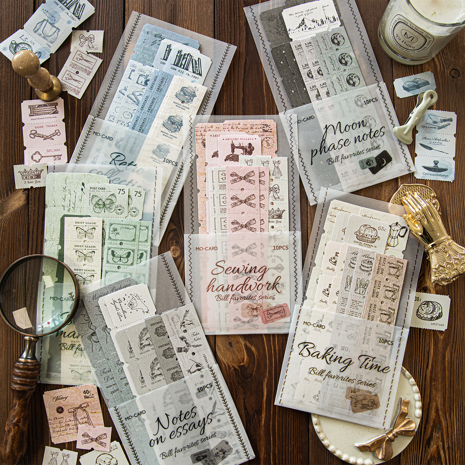 10pcs Retro Label Strip Sticke - Art Craft For 3 Year Old 评论和价格
