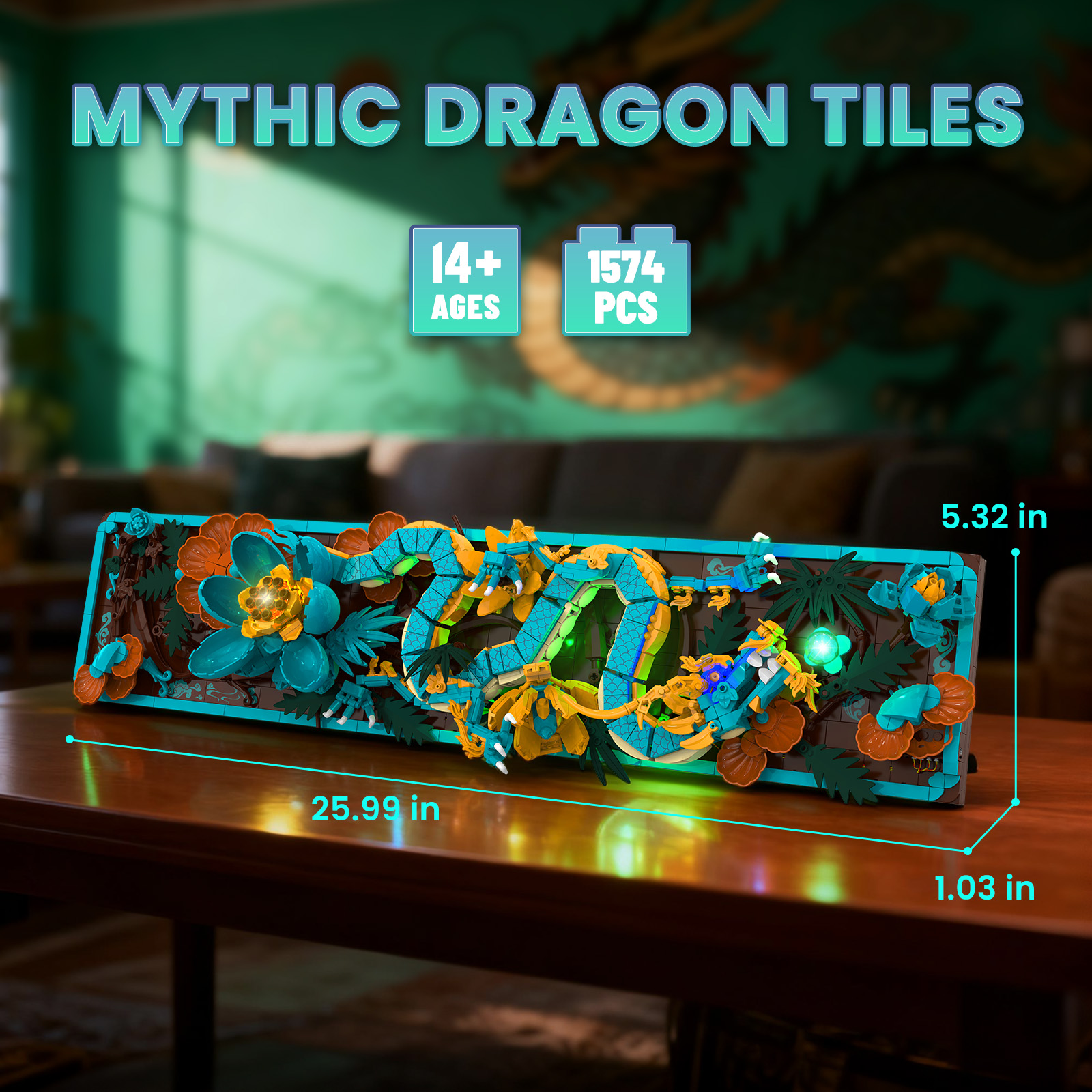 Mythic Dragon Tiles Building B - Art Craft For 3 Year Old 评论和价格