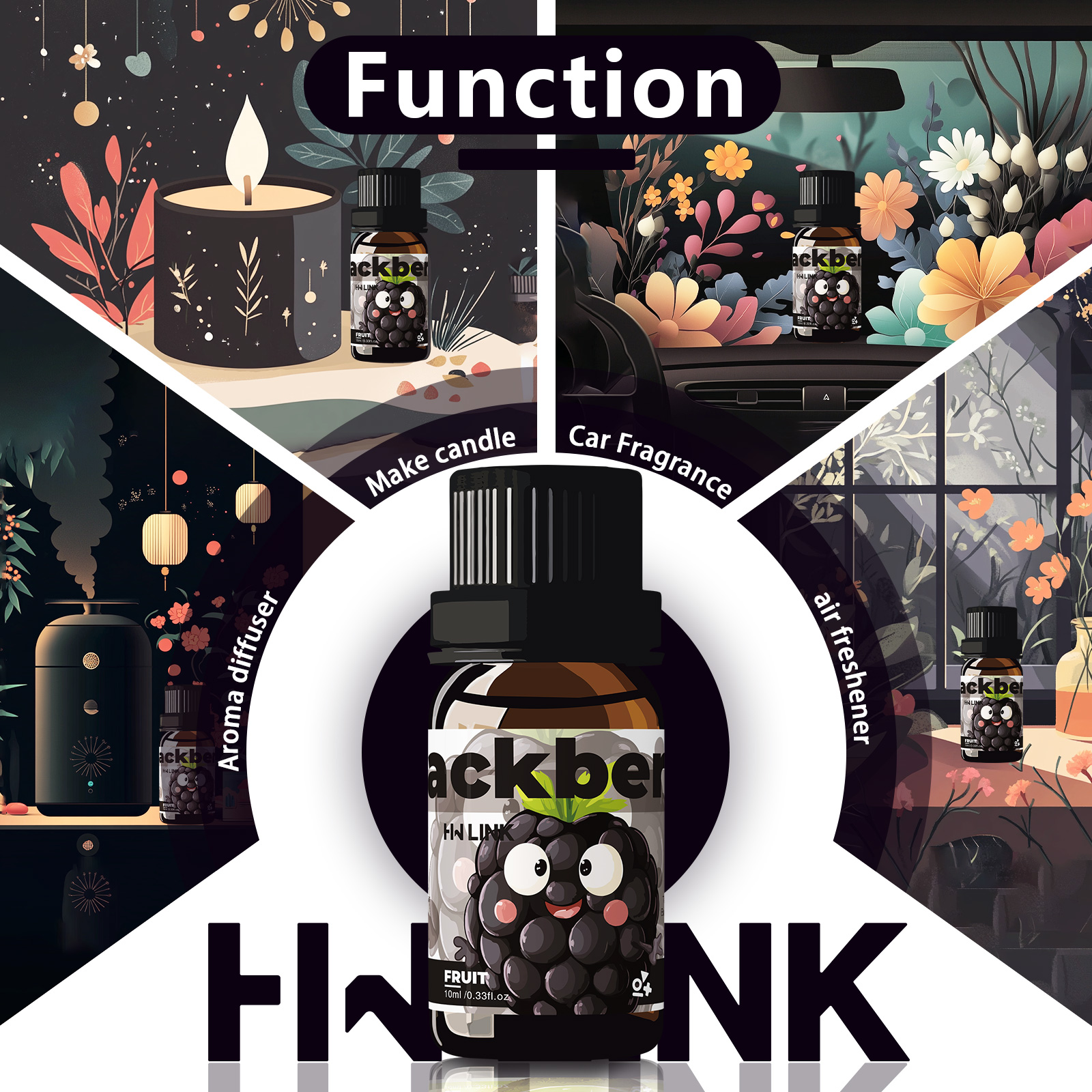 Blackberry Essential Oil Black - Art Craft Things 评论和价格