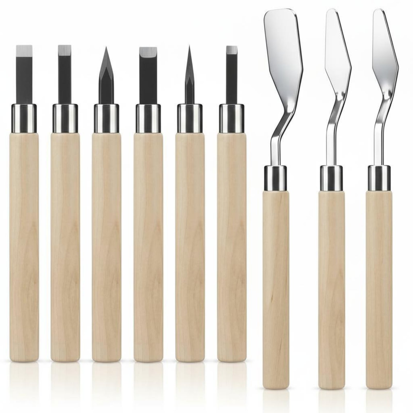 9 Pieces Linoleum Carving Kit  - Linocut Carving Tool 评论和价格