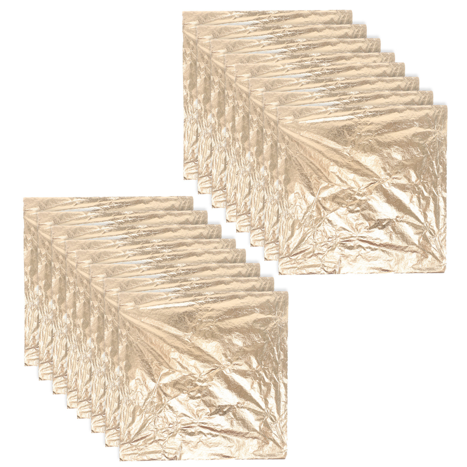 100 Sheets Gold Foil Sheets 14 - Art Craft Leaves 评论和价格