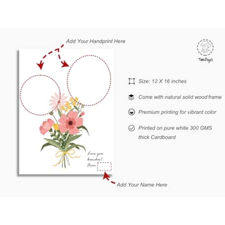 Flower Bouquet Handprint Art C - Art Craft And 评论和价格