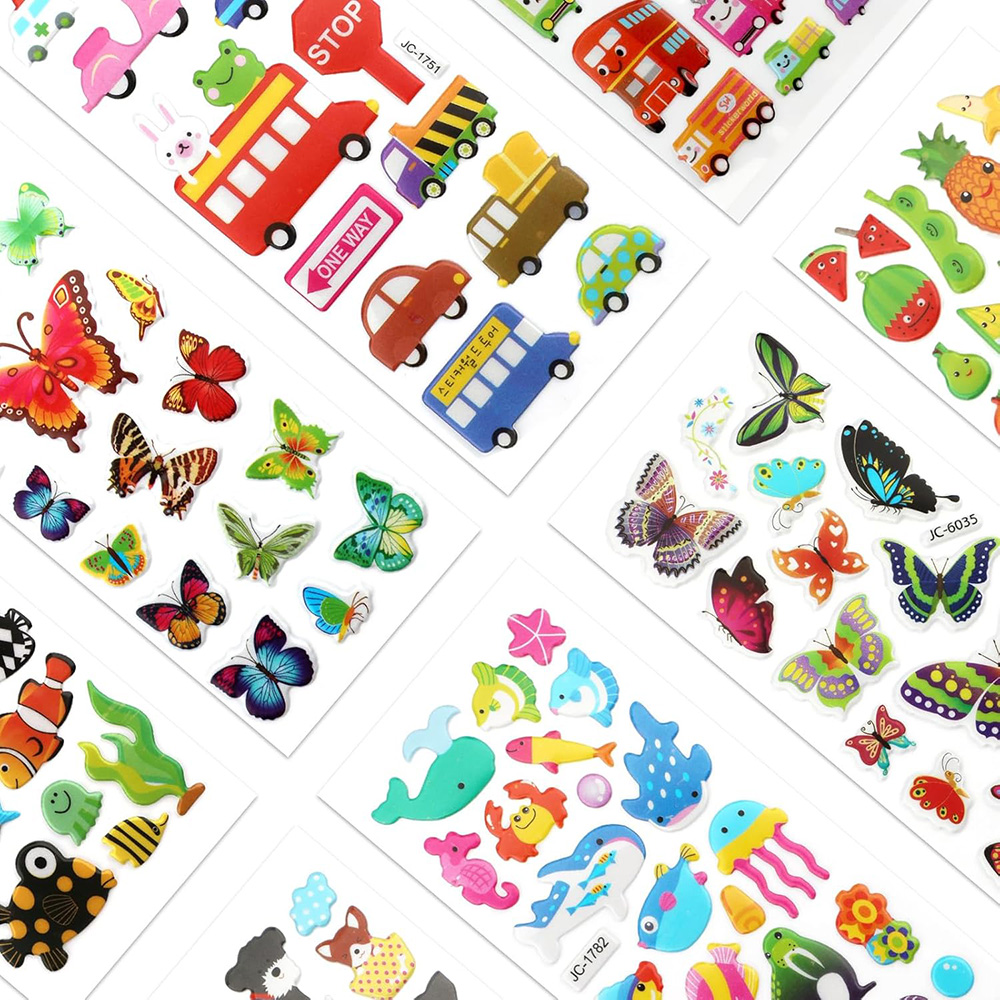 3D Puffy Bubble Stickersfor Ki - Art Craft Toddler 评论和价格