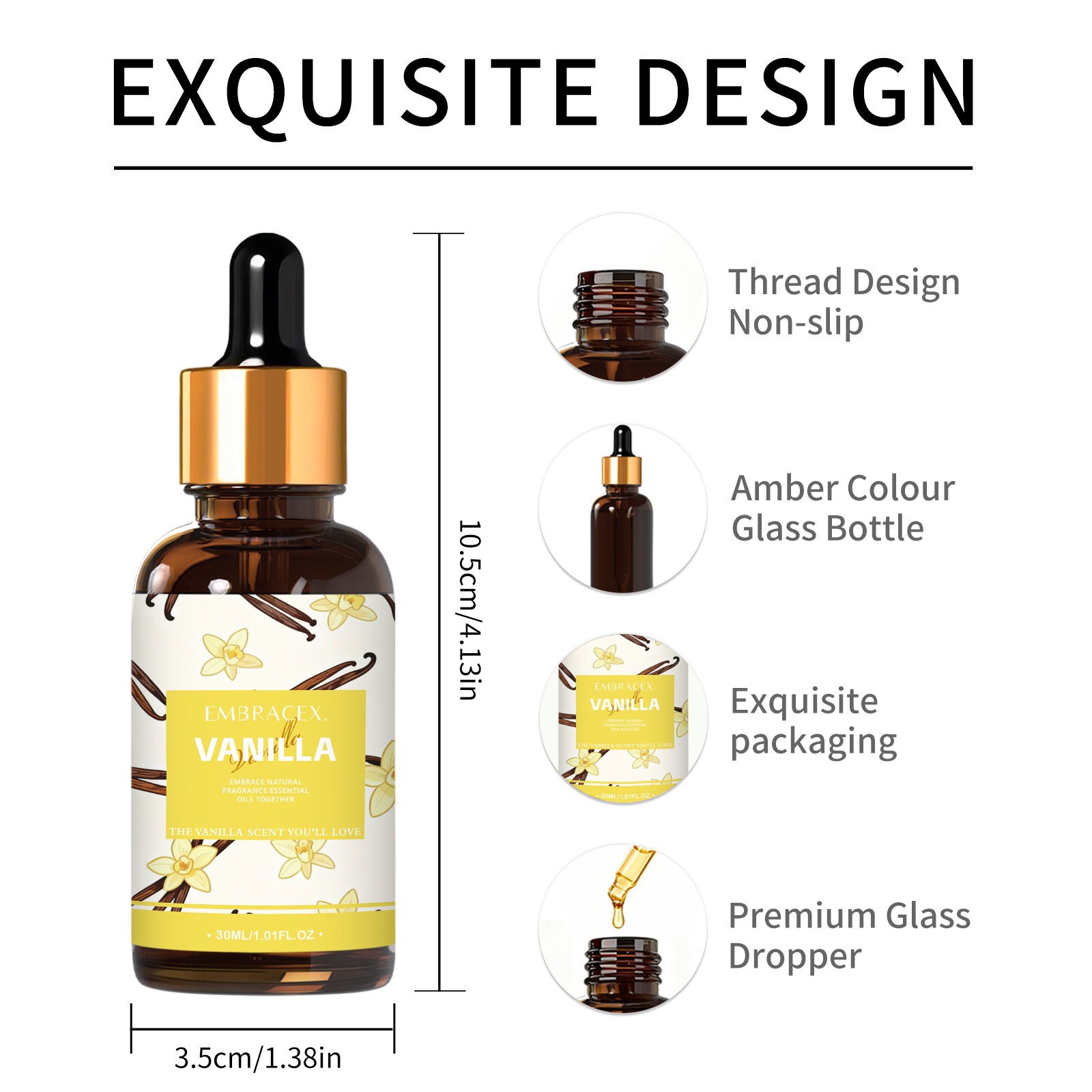 30ml Vanilla Essential Oil Per - Art Craft Things 评论和价格
