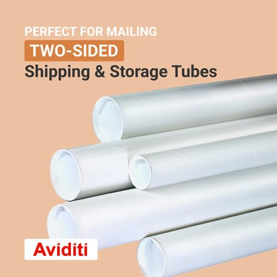 Cardboard Tubes with Caps, 18