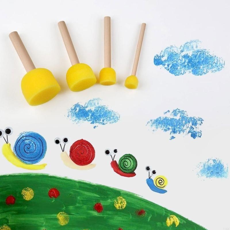 30Pieces Round Sponges Brush S - Art Craft Description 评论和价格