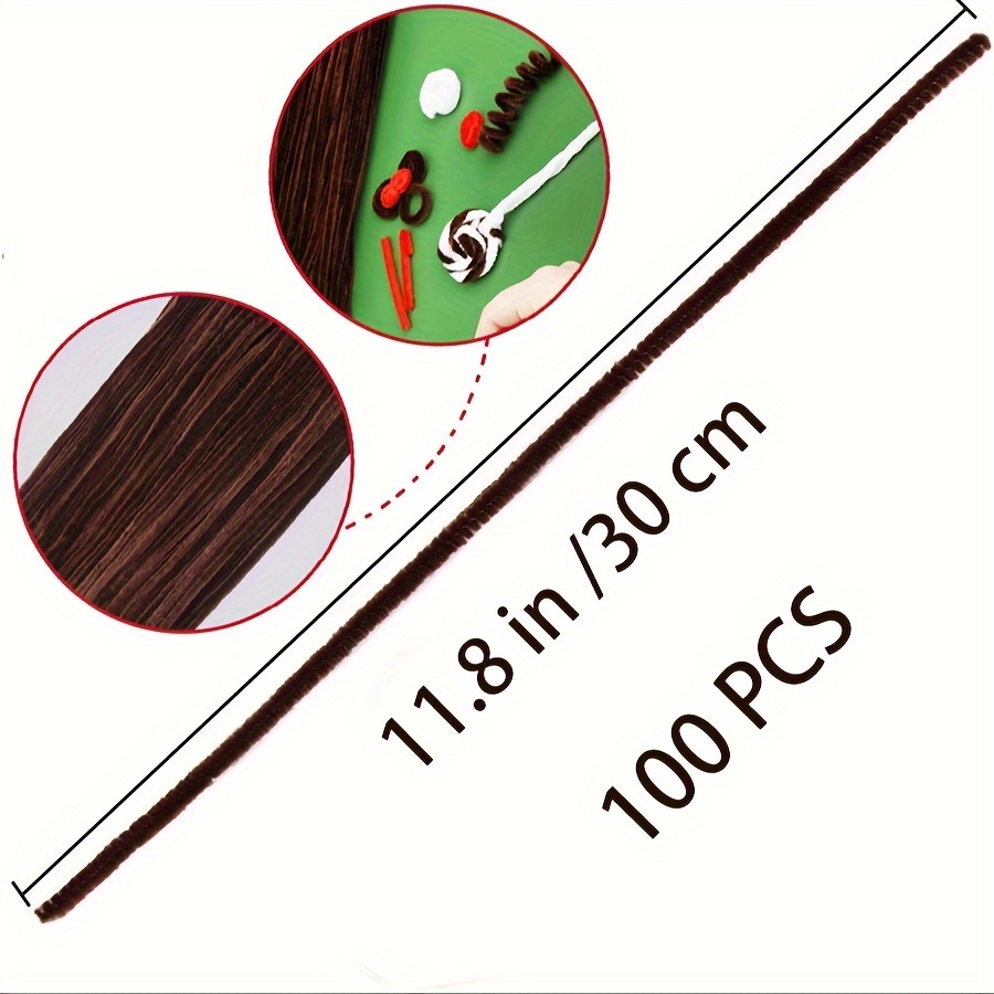 100 Pcs Coffee Pipe Cleaners,P - Art Craft Things 评论和价格