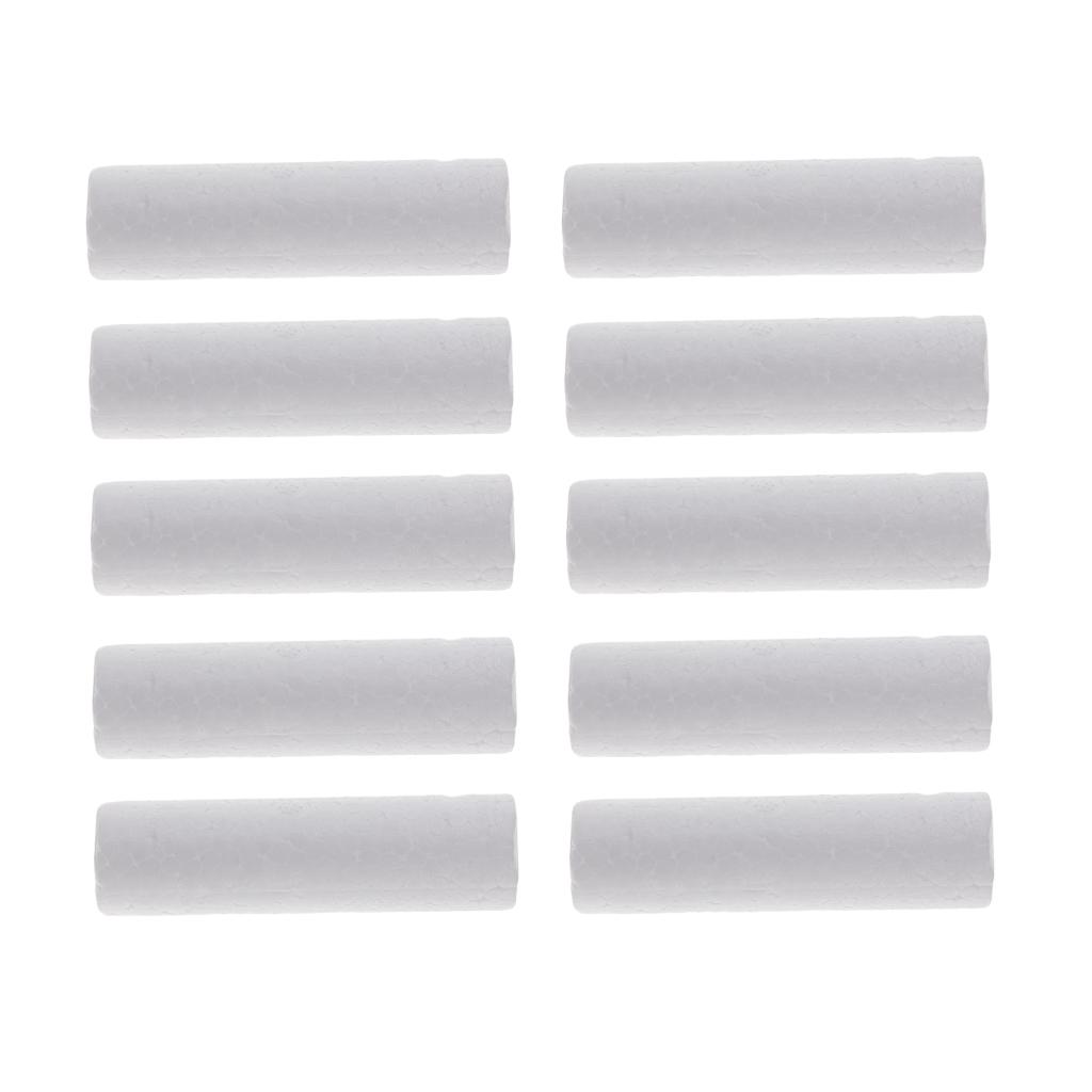 10 Pieces Blank White Cylinder - Art Craft Toddler 评论和价格