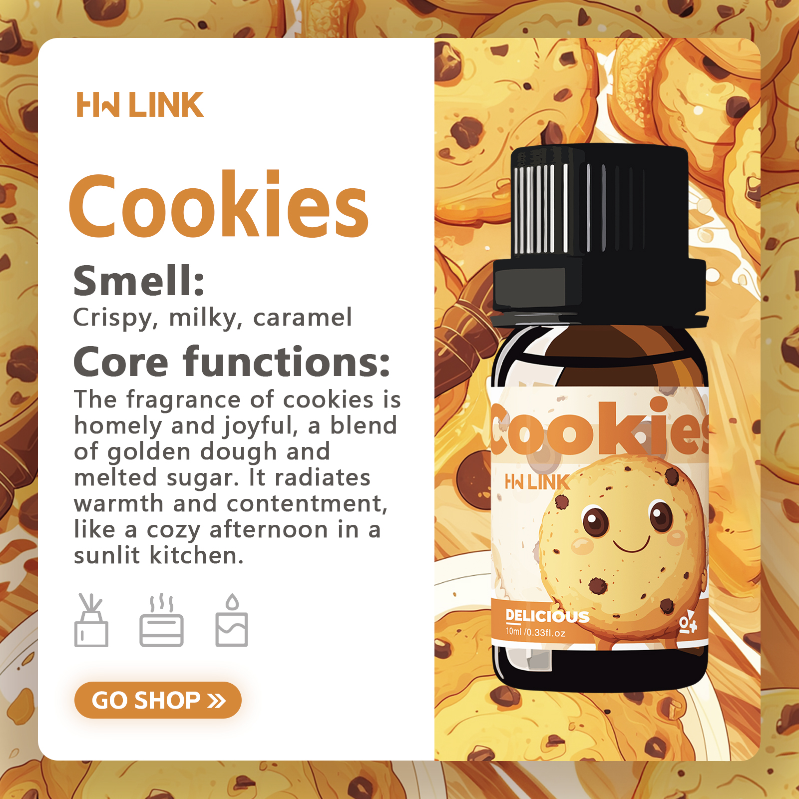 10ml Cookies Essential Oils Pe - Art Craft Things 评论和价格