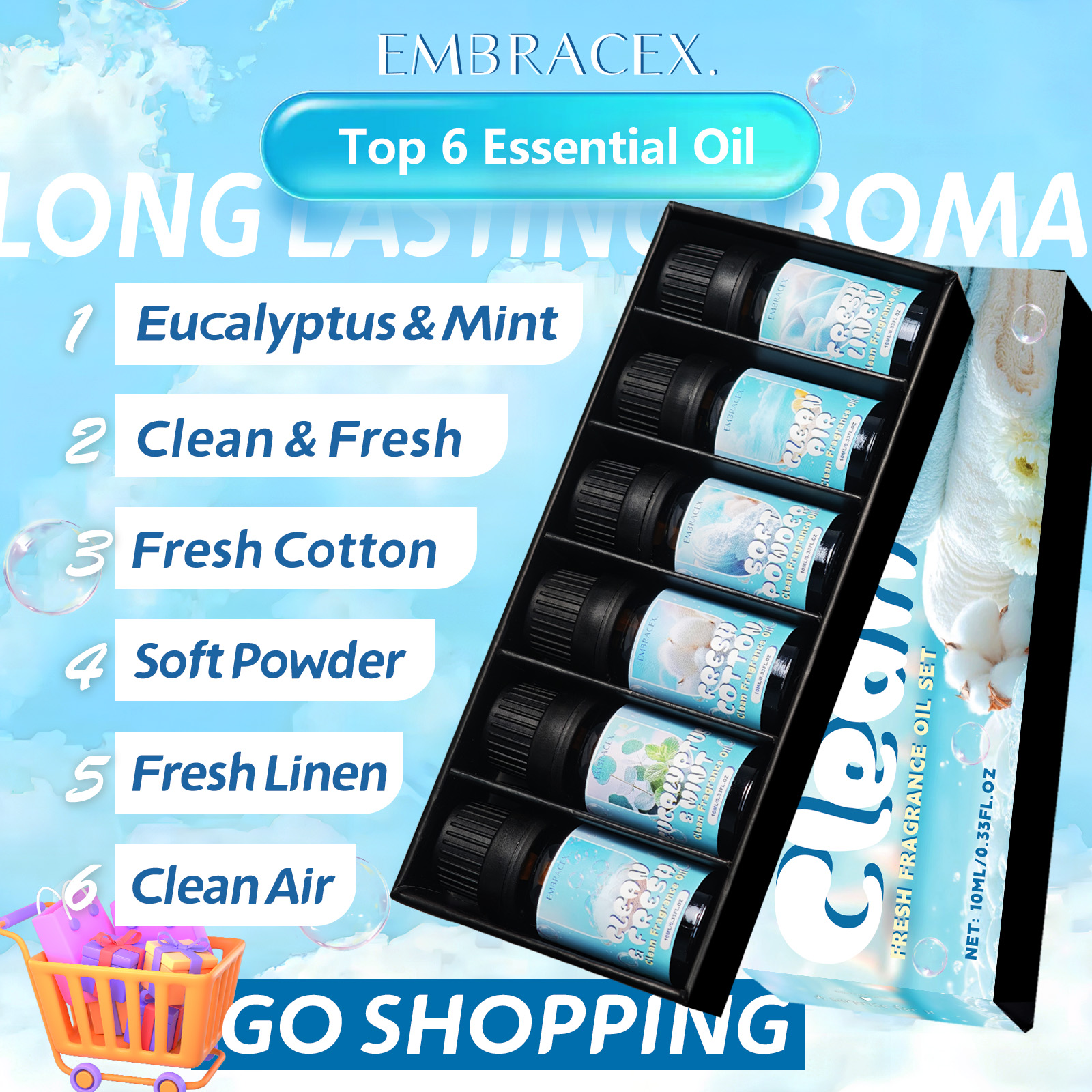 10ml Clean Air Essential Oil L - Art Craft Things 评论和价格