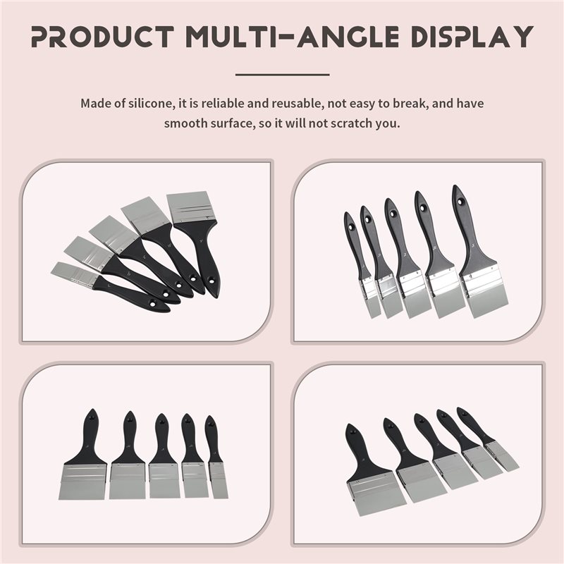 5Pcs Silicone Paint Brush Set, - Gouache Paint Set 评论和价格