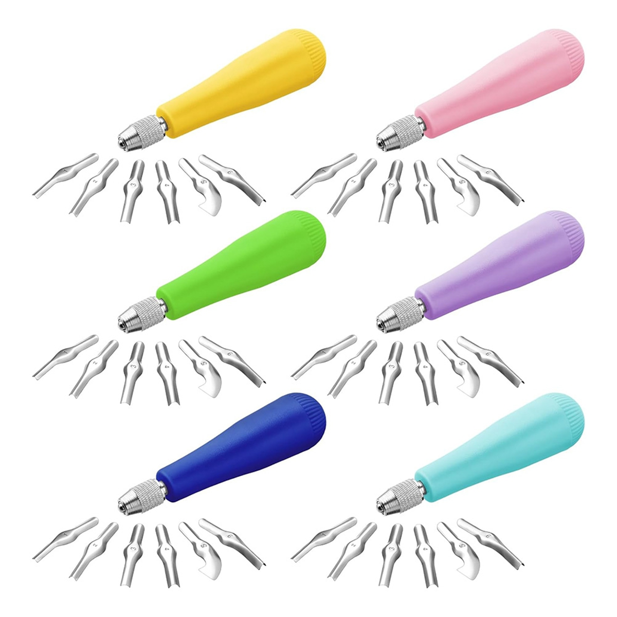 6Pack Craft Linoleum Cutter Ki - Linocut Carving Tool 评论和价格