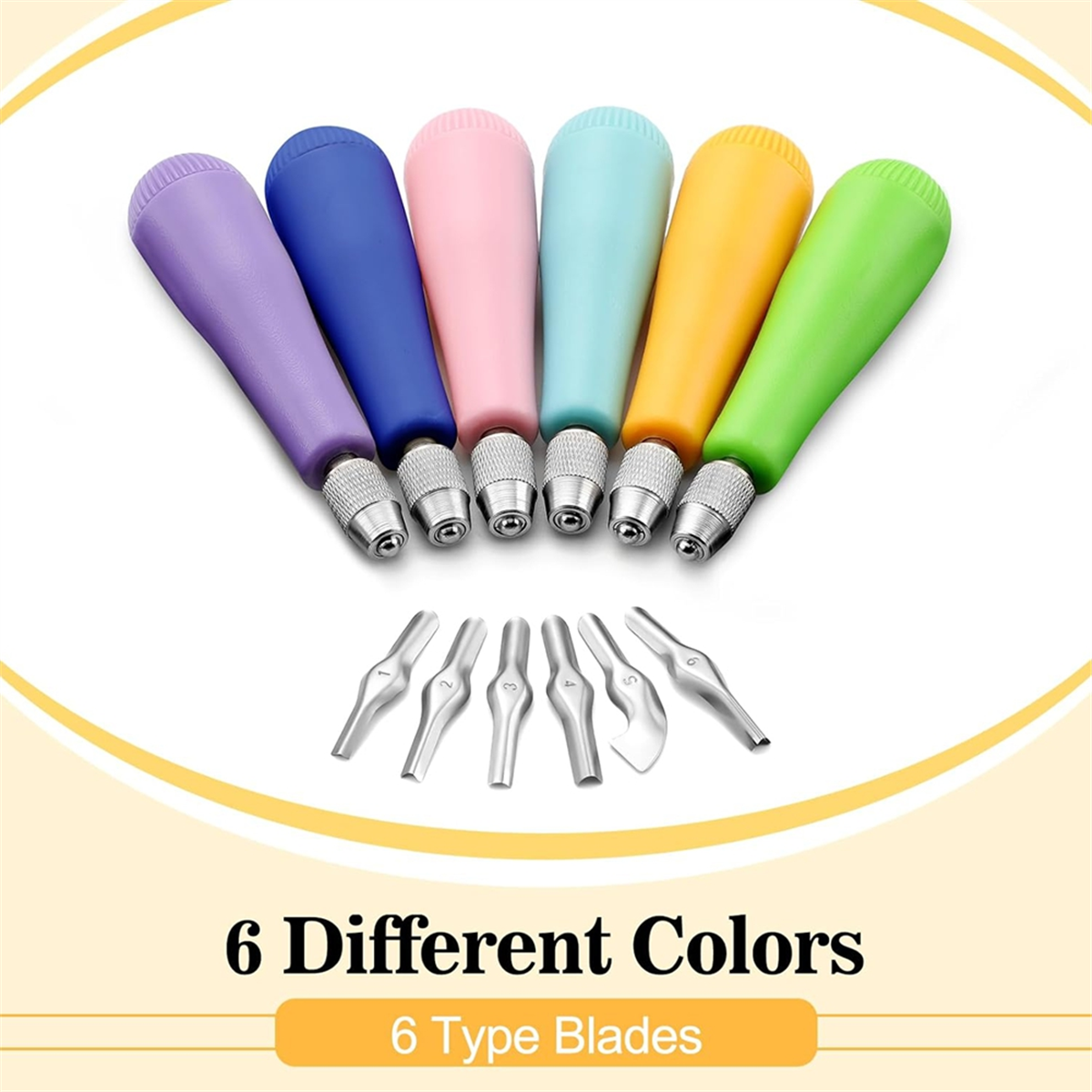 6Pack Craft Linoleum Cutter Ki - Linocut Carving Tool 评论和价格