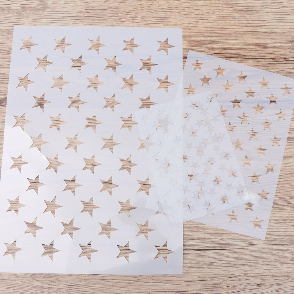 5pcs Star Stencil Template For - Art And Craft Independence Day 评论和价格