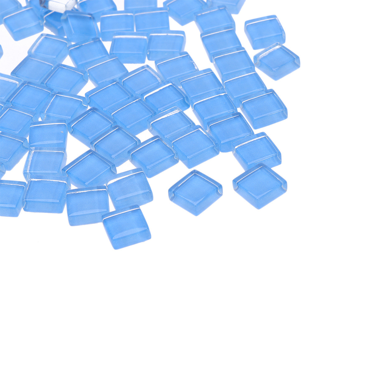 100Pcs Light Blue Square Plast - Art Craft Cup 评论和价格