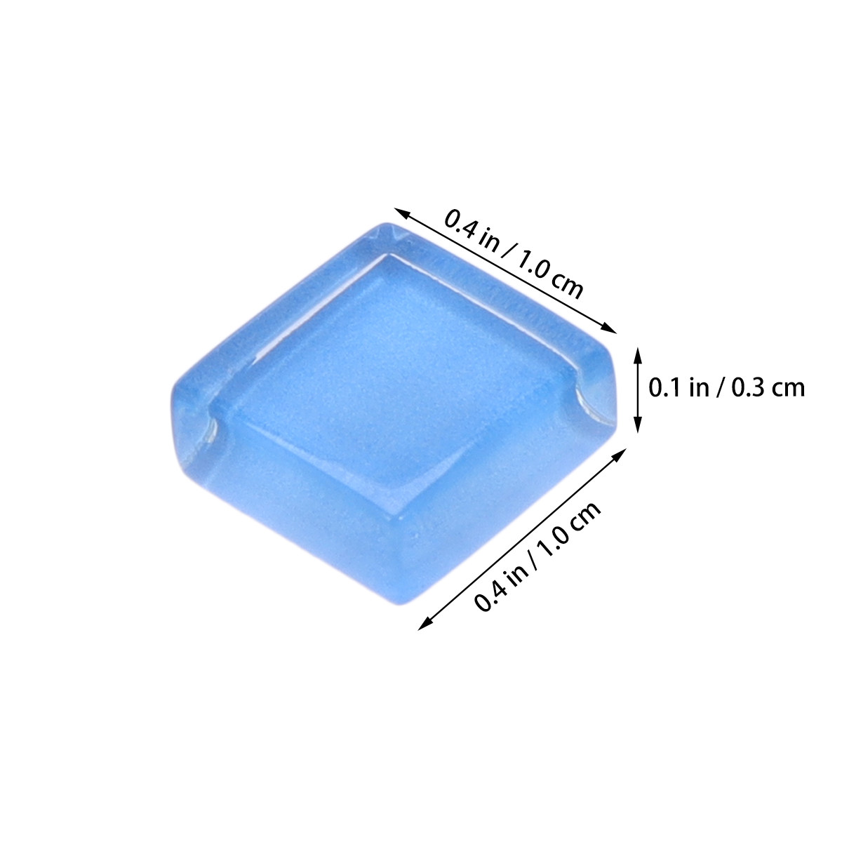 100Pcs Light Blue Square Plast - Art Craft Cup 评论和价格