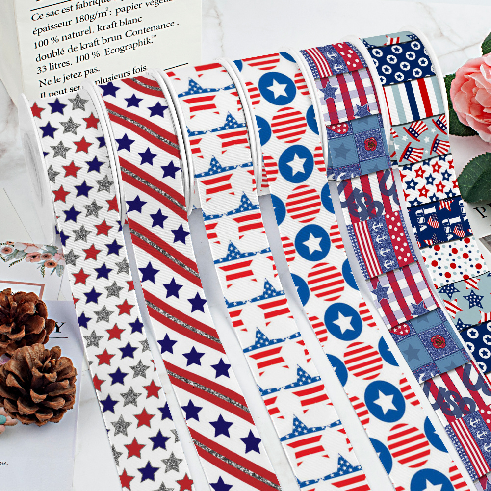 Independence Day Grosgrain Rib - Art And Craft Independence Day 评论和价格