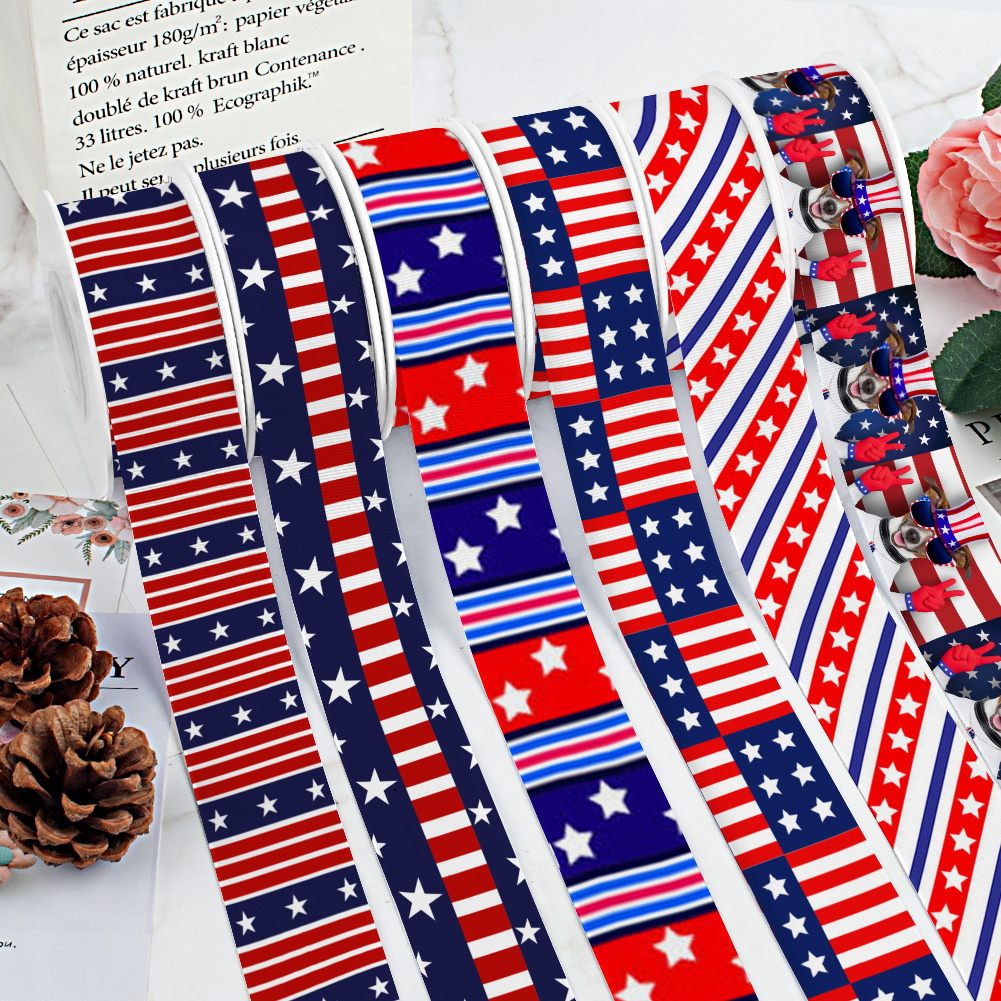 Independence Day Grosgrain Rib - Art And Craft Independence Day 评论和价格