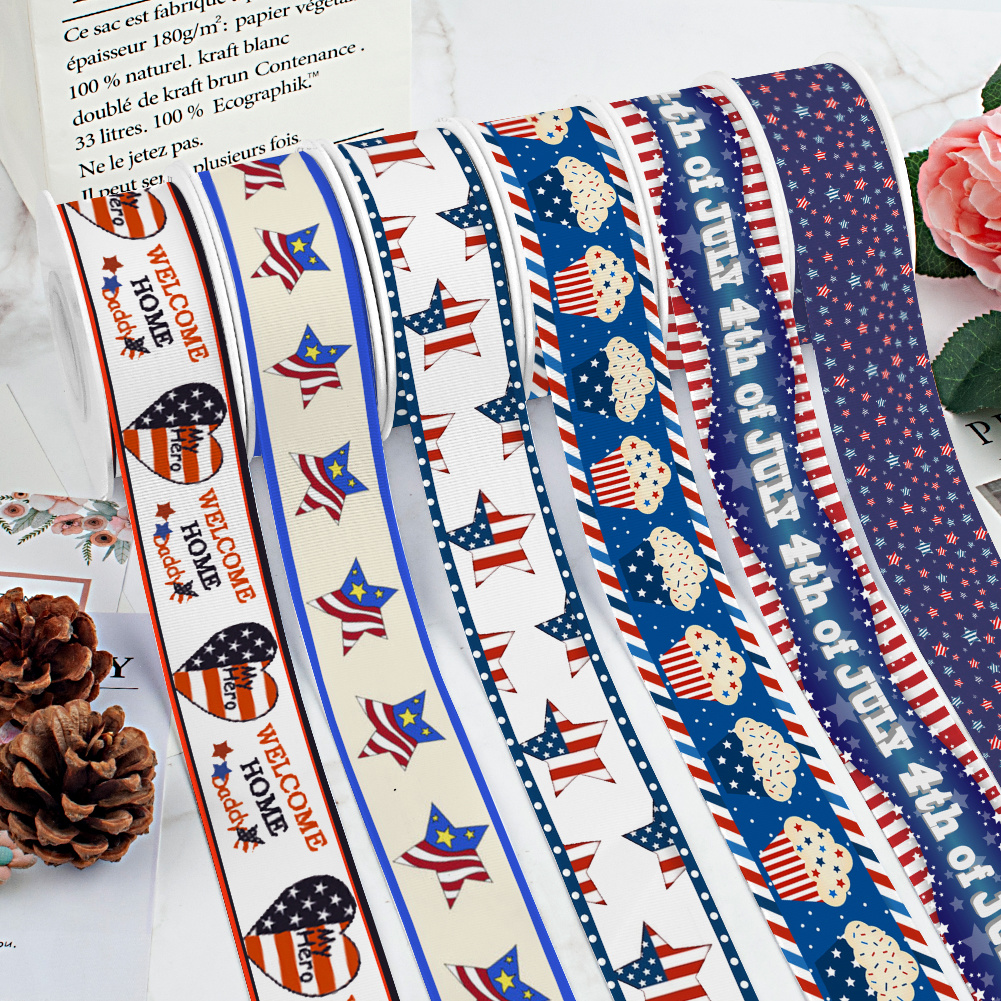 Independence Day Grosgrain Rib - Art And Craft Independence Day 评论和价格