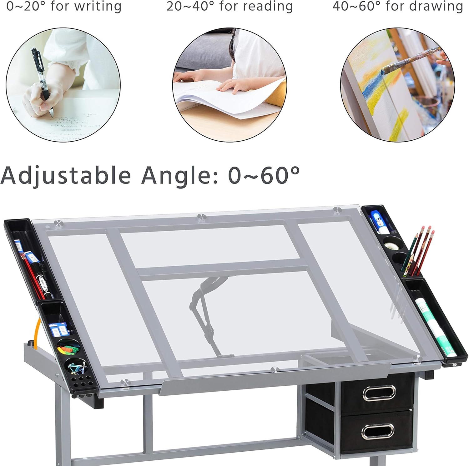 Adjustable Drafting Draft Tabl - Artwork Craft 评论和价格