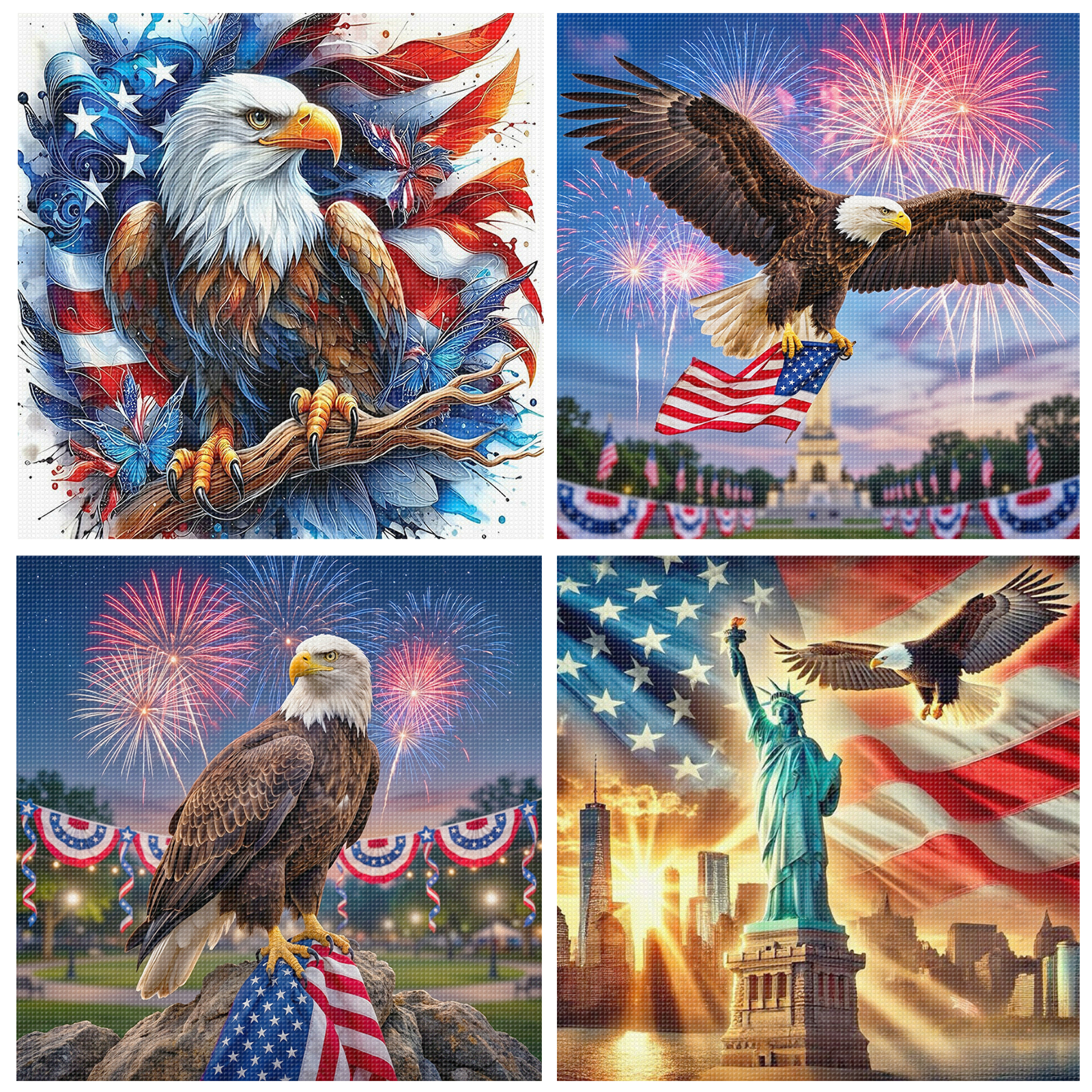 Independence Day Full 11CT 3 S - Art And Craft Independence Day 评论和价格
