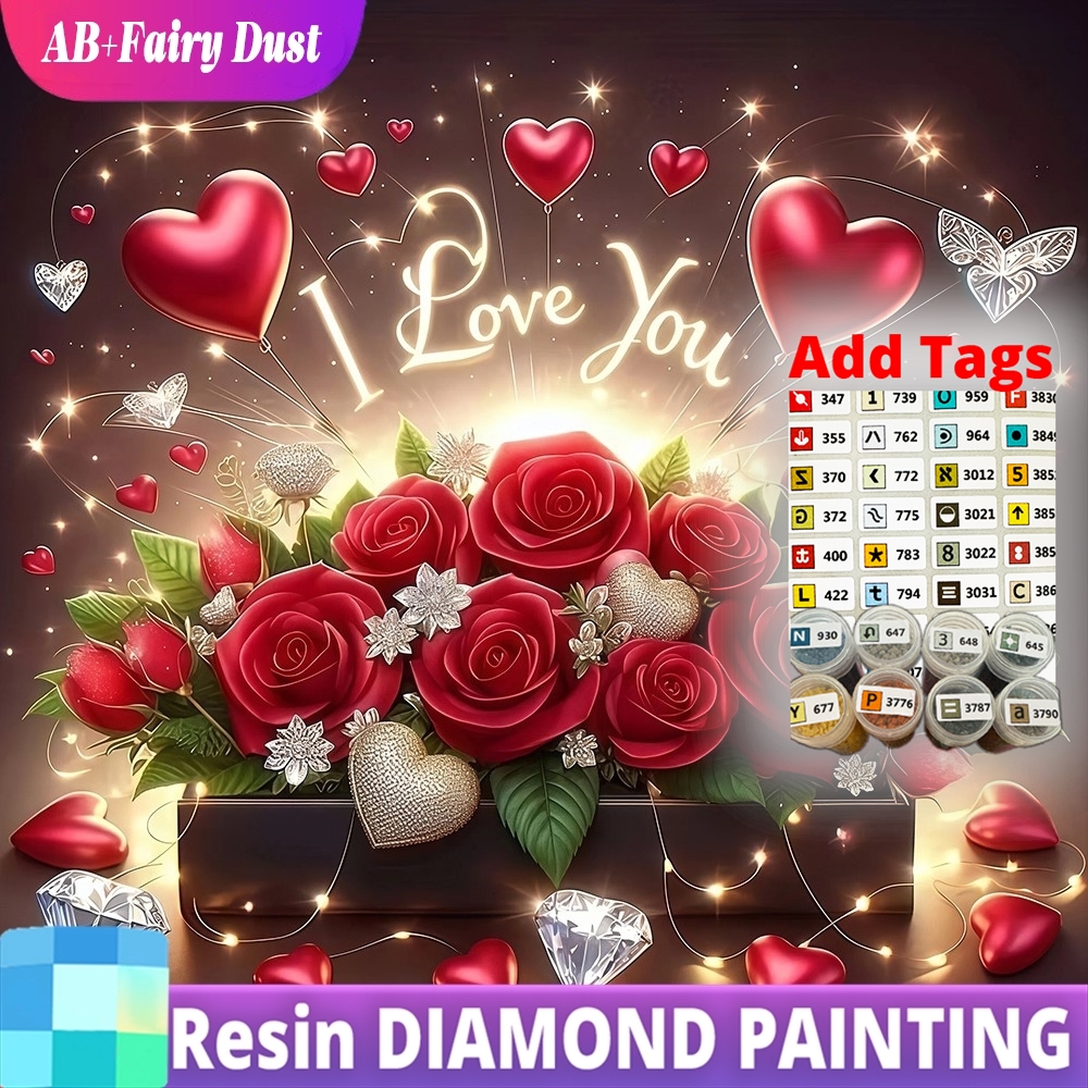 Resin Fairy Dust AB Diamond Pa - Art Craft Rose 评论和价格
